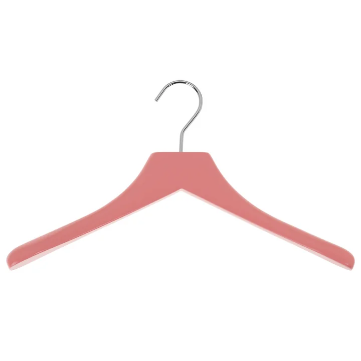 Coat hanger 0112 , flamingo pink / chrome from Schönbuch