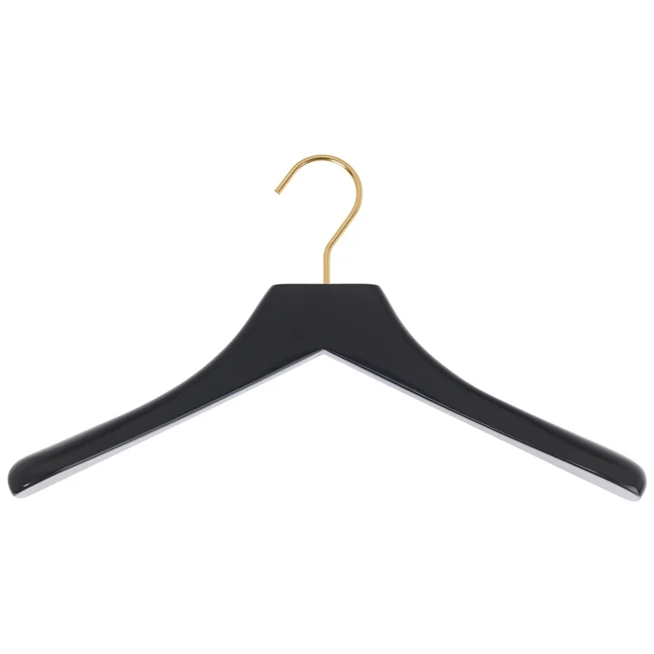 Coat hanger 0112 , black / brass from Schönbuch