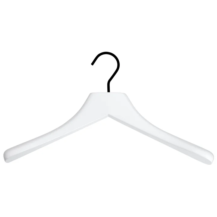 Coat hanger 0112 , snow white / black from Schönbuch