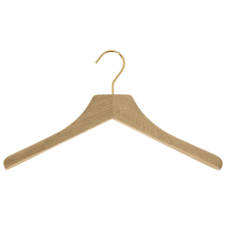 Coat hanger 0112 , oak / brass from Schönbuch
