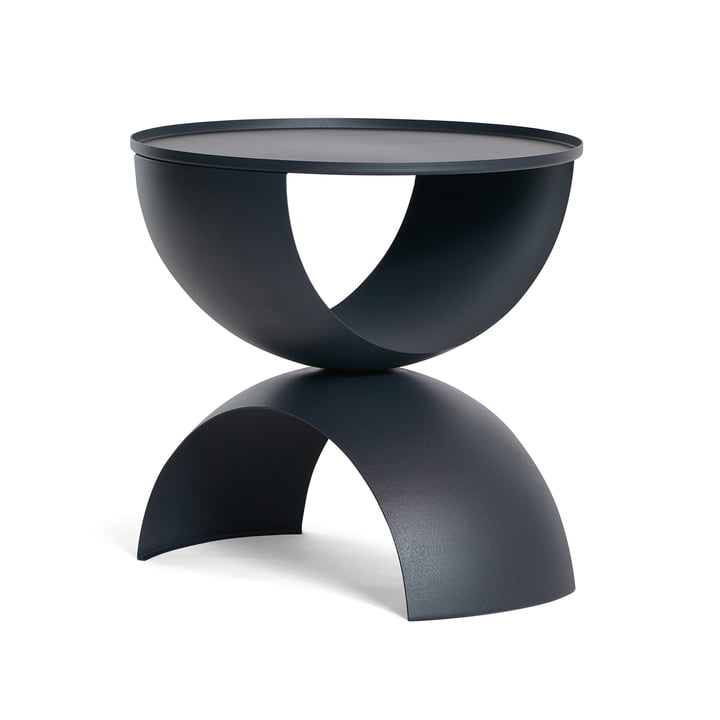 Bow Bow Side table, Ø 40 x 40 cm, dark gray from Frederik Roijé