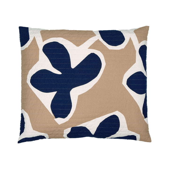 Kevätkiuru Cushion 60 x 60 cm, off-white / dark blue / beige from Marimekko