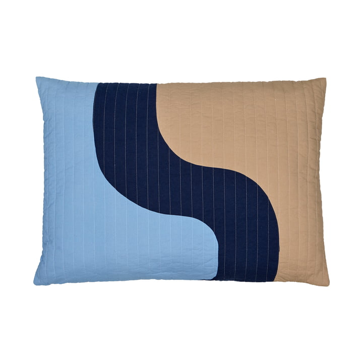 Seireeni Cushion 50 x 70 cm, light blue / dark blue / beige from Marimekko