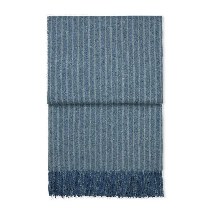 Stripes Blanket from Elvang in color mirage blue