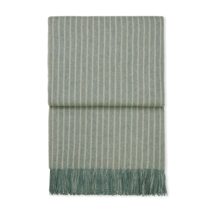 Stripes Blanket from Elvang in color green