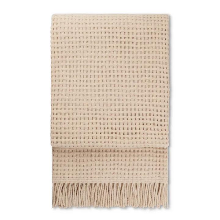 The Basket blanket from Elvang in the color beige