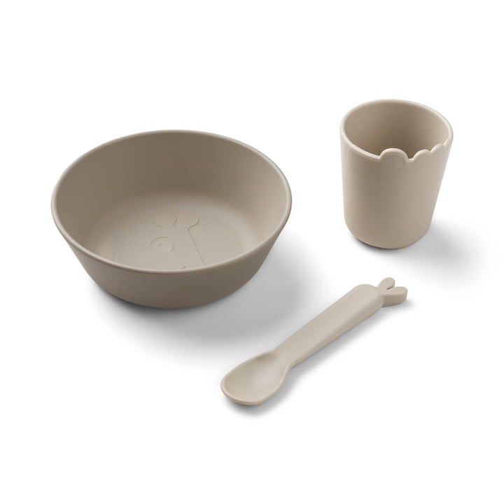 Kiddish First Meal tableware set, sand by Done by Deer