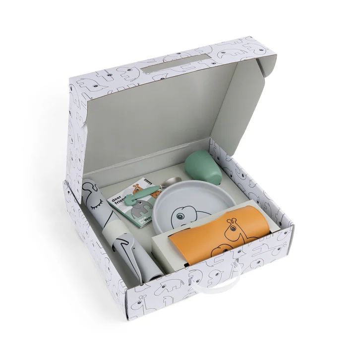 Gift box dinner set, multicolor from Done by Deer