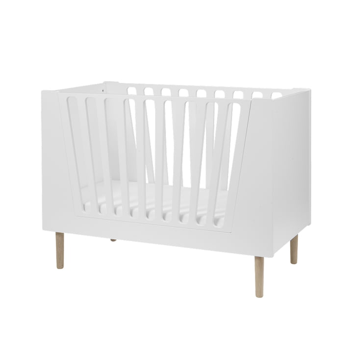 Baby crib, 60 x 120 cm, white from Done by Deer