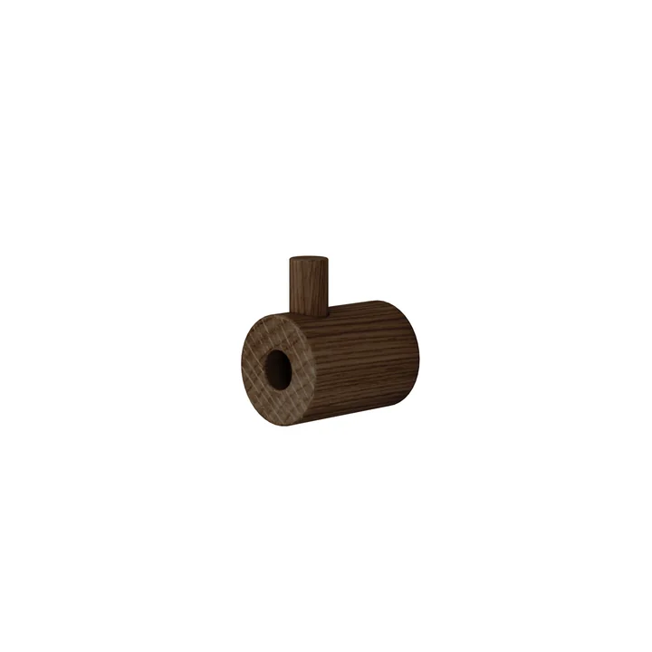 Wooden wall hooks from Moebe in smoked oak finish
