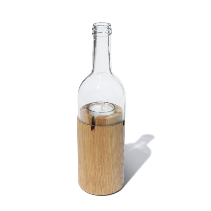 WeinLicht, oak / clear from side by side