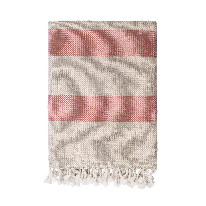Linen Basket Blanket from Studio Zondag in the version natural / spicy orange