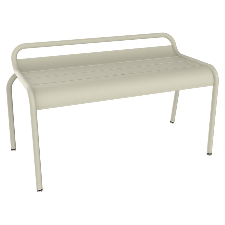 Luxembourg Garden bench without backrest from Fermob in color clay gray