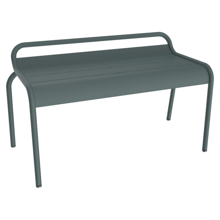 Luxembourg Garden bench without backrest from Fermob in color thunder gray