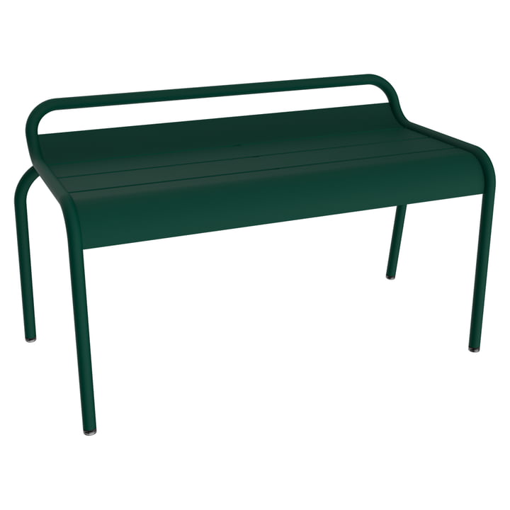 Luxembourg Garden bench without backrest from Fermob in color cedar green