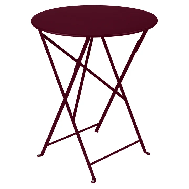 Fermob - Bistro Folding table Ø 60 cm, black cherry