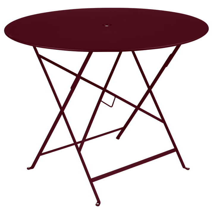 Fermob - Bistro Folding table, round, Ø 96 cm, black cherry