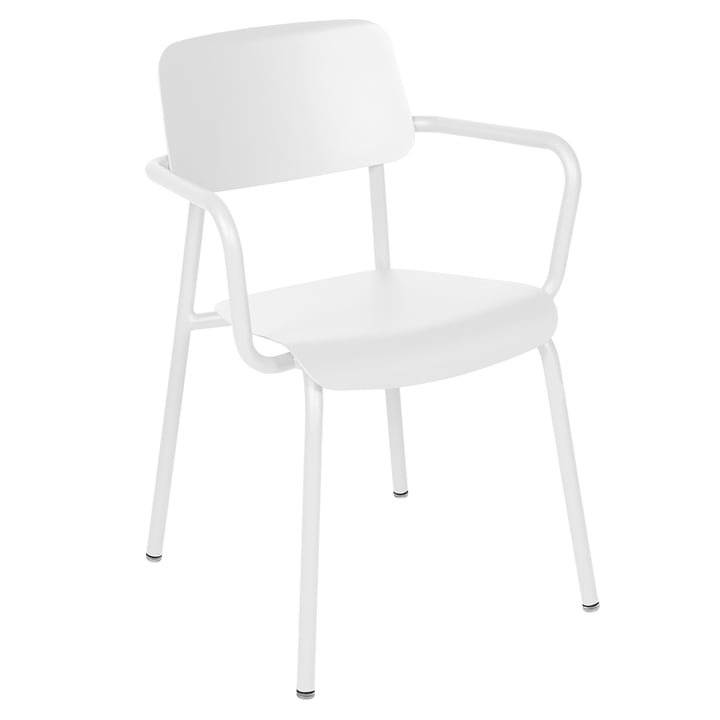 Studie Armchair from Fermob in color cotton white