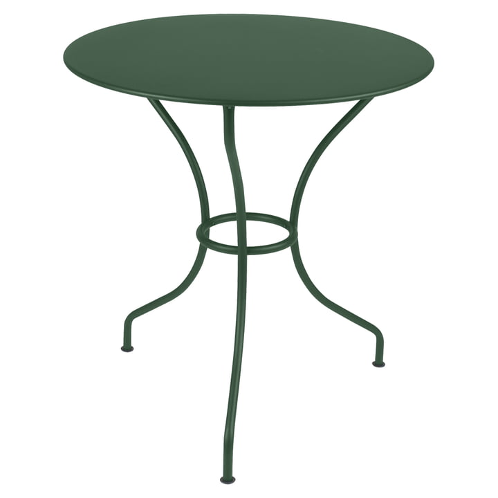 Opéra Garden table from Fermob in the finish cedar green