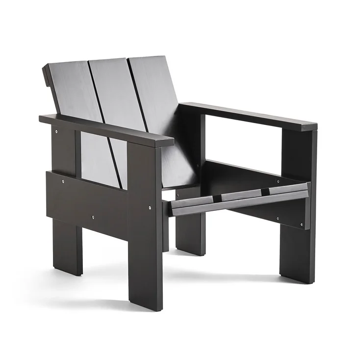 Crate Lounge Chair, L 77 cm, black from HAY
