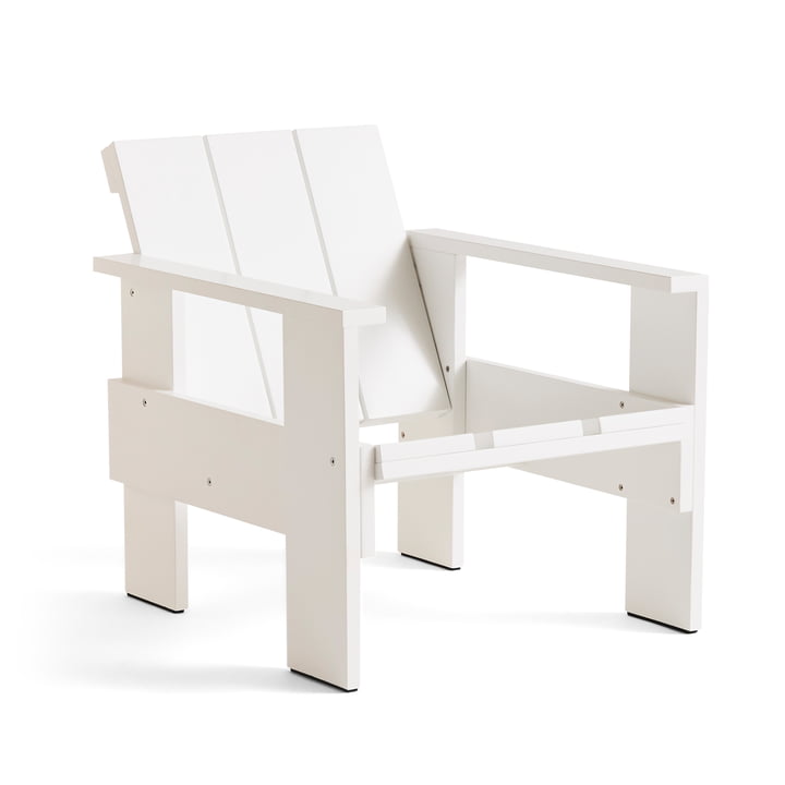 Crate Lounge Chair, L 77 cm, white from Hay