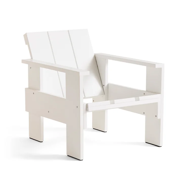 Crate Lounge Chair, L 77 cm, white from HAY