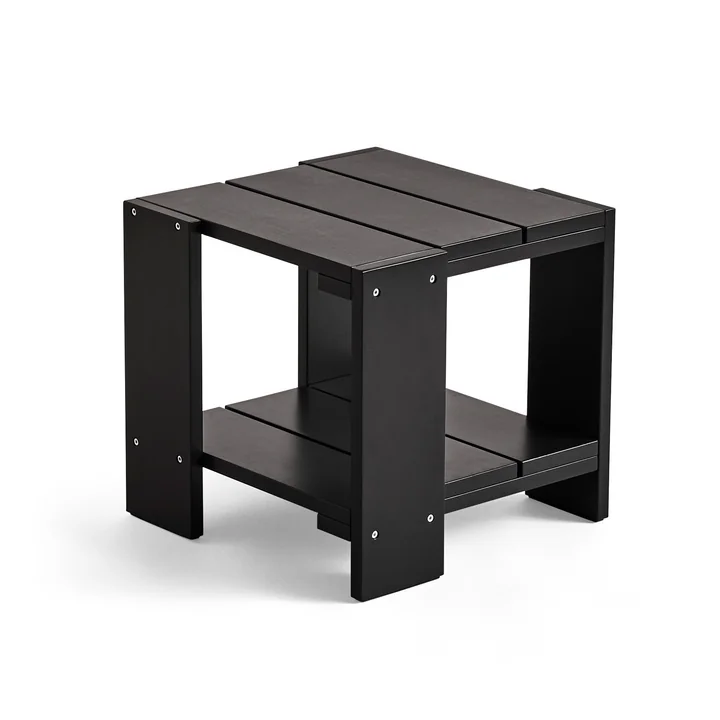 Crate Side table, L 49.5 cm, black from HAY