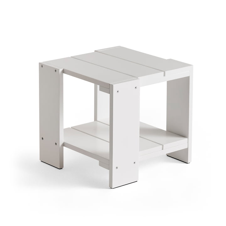 Crate side table, L 49.5 cm, white by Hay