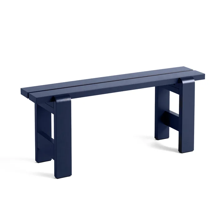 Weekday Bench, L 111 cm, steel blue from HAY