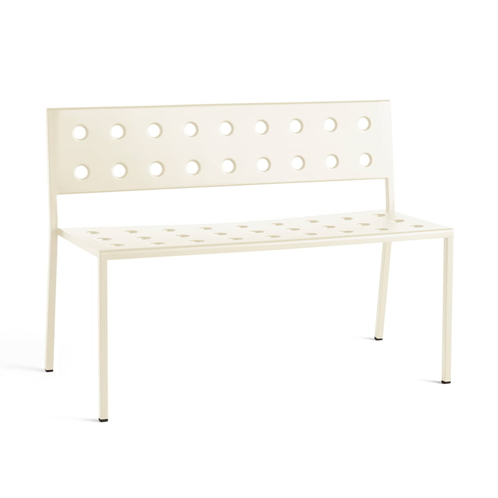 Balcony Dining bench, L 114cm, chalk beige from Hay