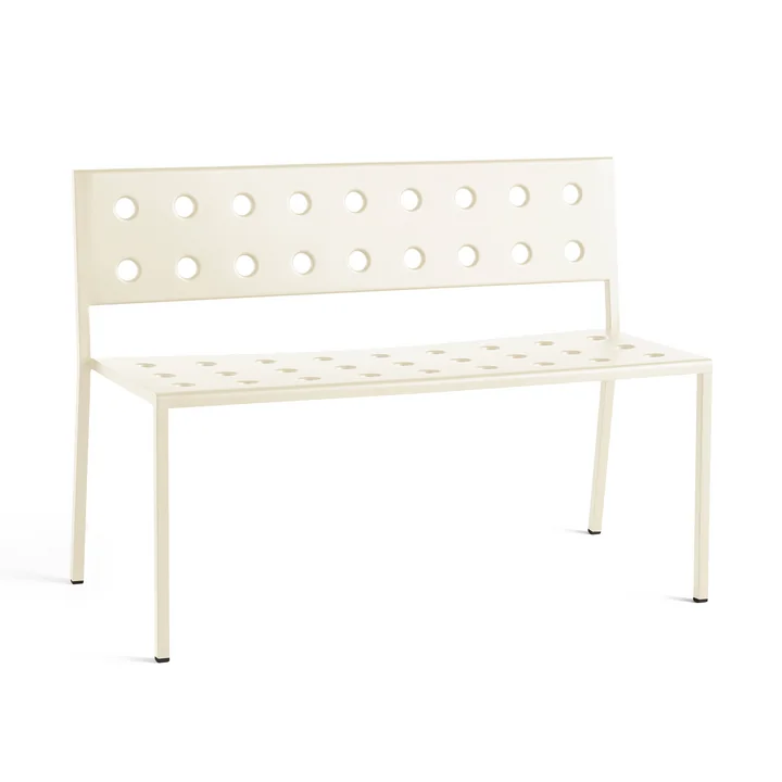 Balcony Dining bench, L 114cm, chalk beige from HAY