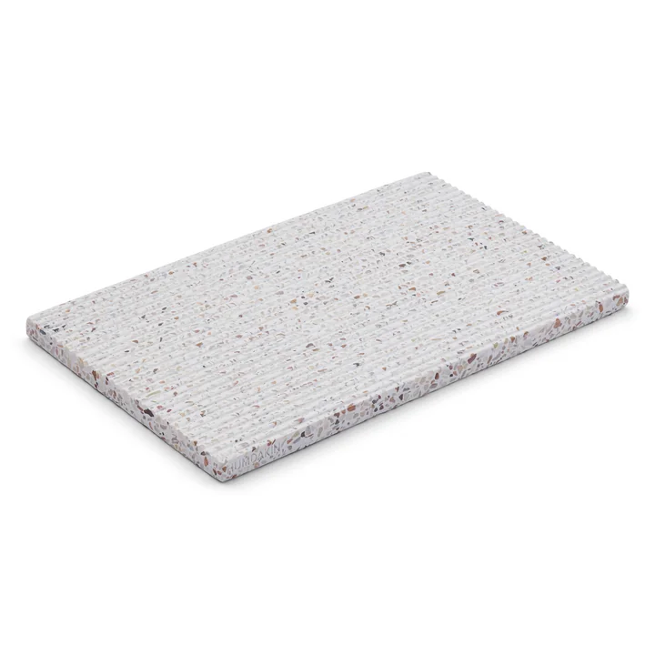 Terrazzo cutting board, 25 x 15 cm, red / beige by Humdakin