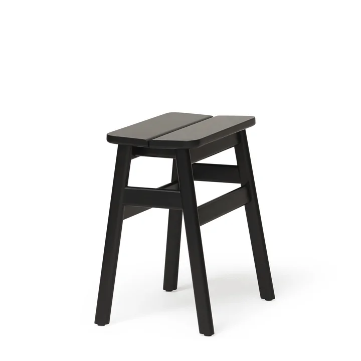 Angle Standard Stool, black beech from Form & Refine
