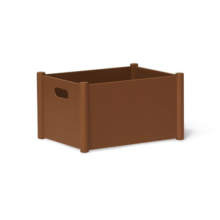 Pillar Storage Box M, clay brown from Form & Refine