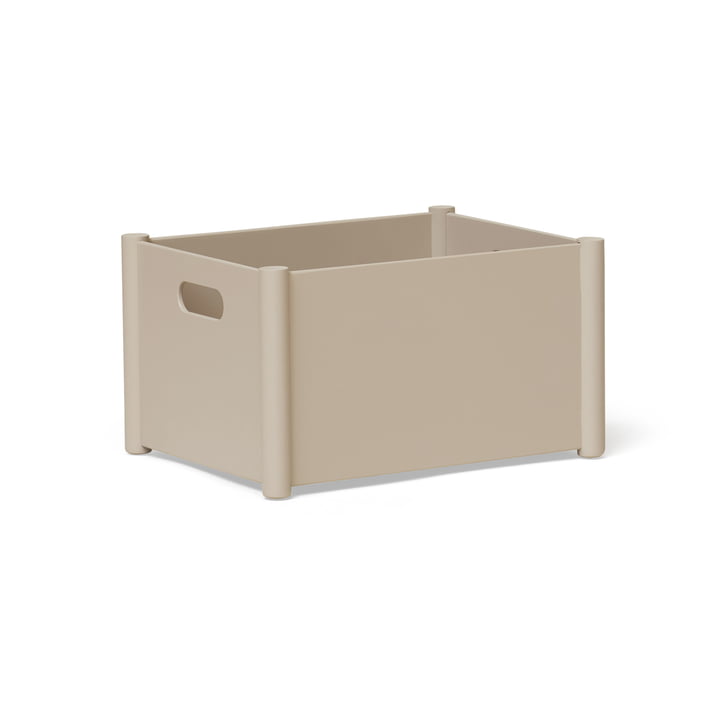 Pillar Storage Box M, warm grey from Form & Refine