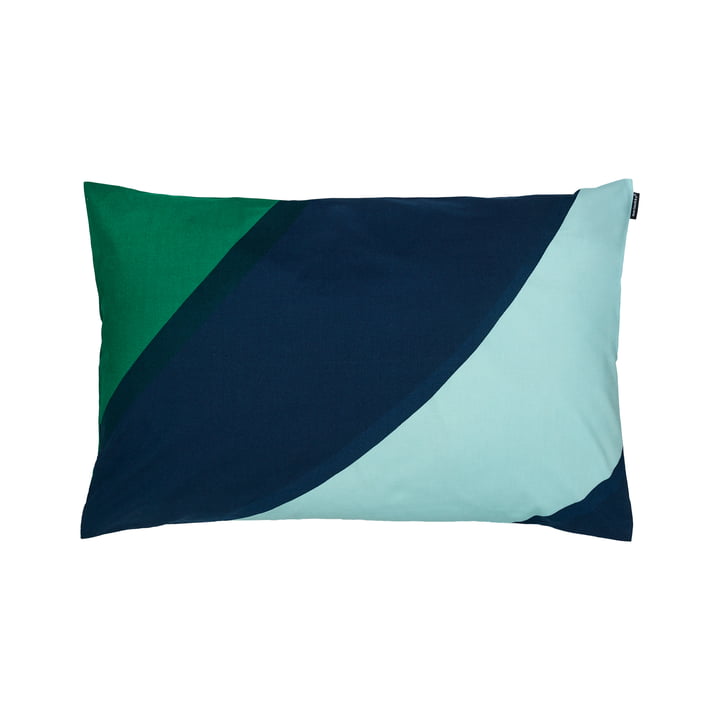 Savanni Pillowcase 40 x 60 cm, green / dark blue / mint from Marimekko