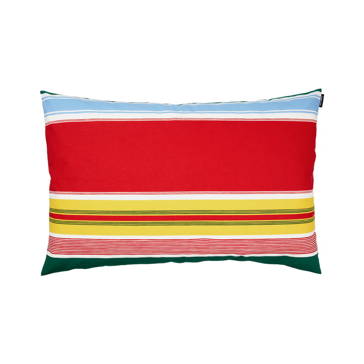 Marimekko - Paraati Pillowcase 40 x 60 cm, white / multicolor