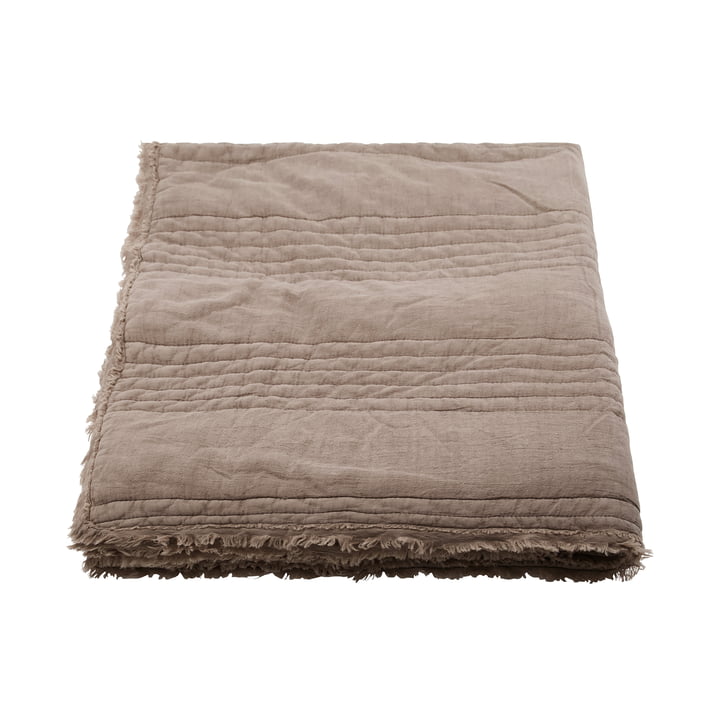 Ruffle Blanket, 130 x 180 cm, light brown from House Doctor