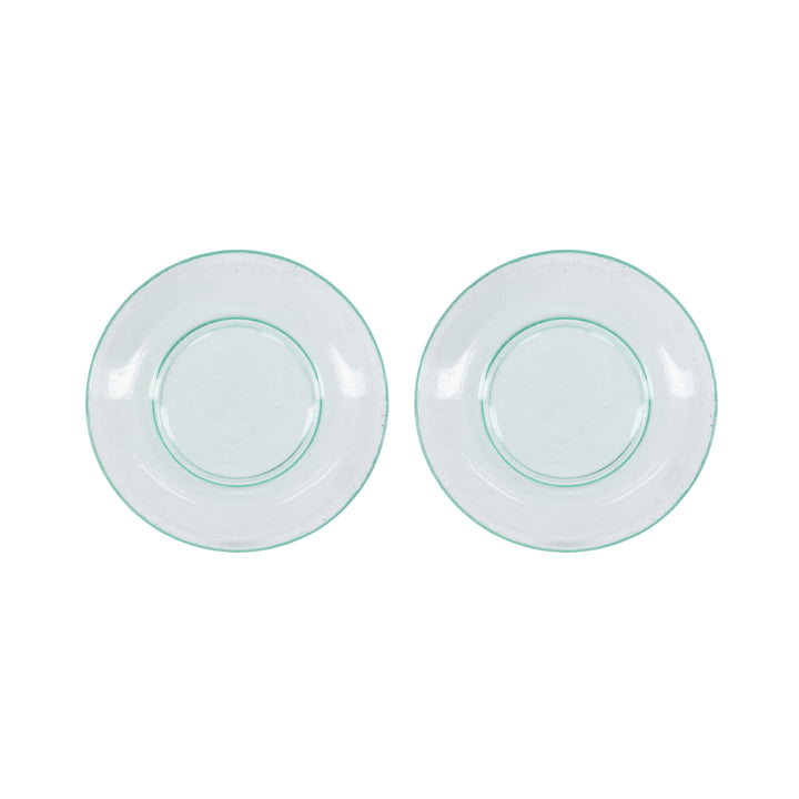 Rain Plate, Ø 21 cm, blue (set of 2) from House Doctor