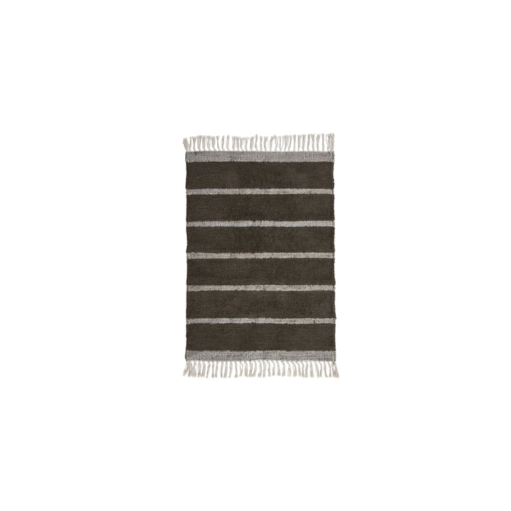 Chen Carpet, 60 x 90 cm, dark brown from House Doctor