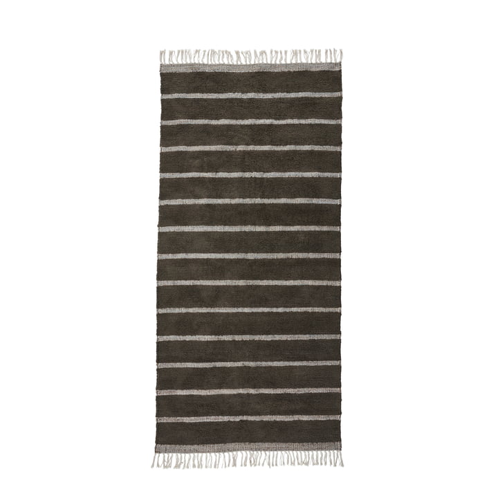 Chen Carpet, 90 x 200 cm, dark brown from House Doctor