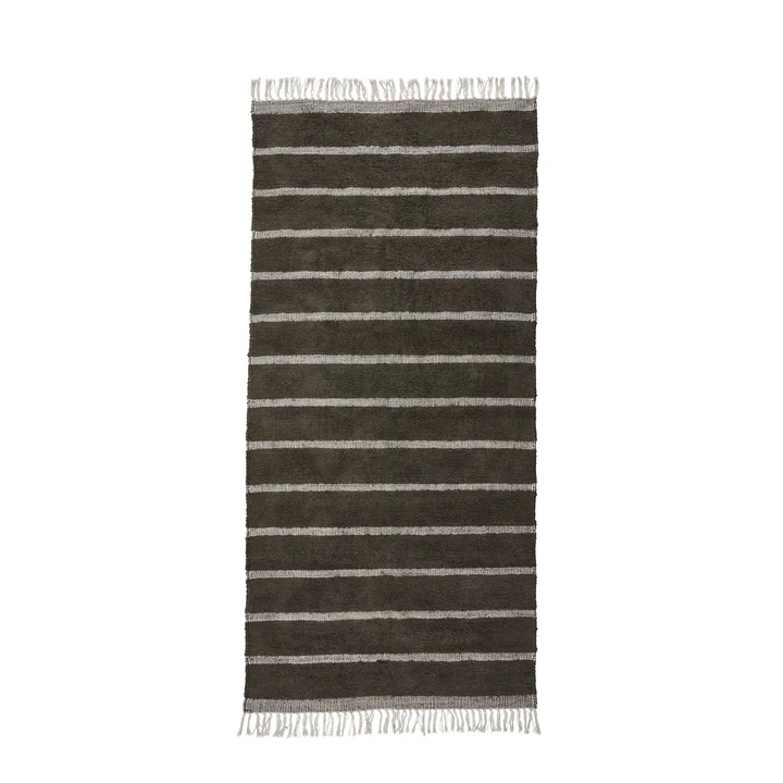 Chen Carpet, 90 x 200 cm, dark brown from House Doctor