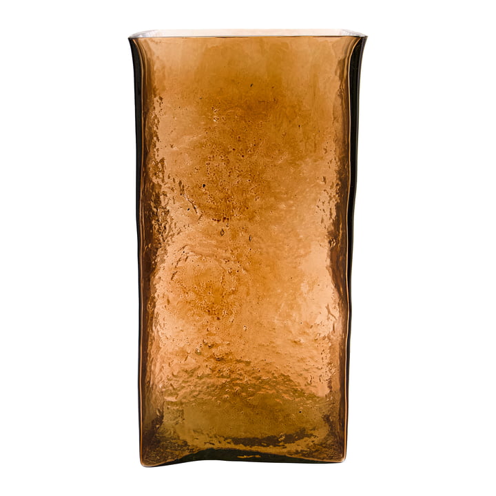 Square Vase, h 30 cm, amber from House Doctor