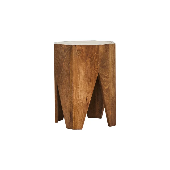 Okta Stool, H 45 cm, natural from House Doctor