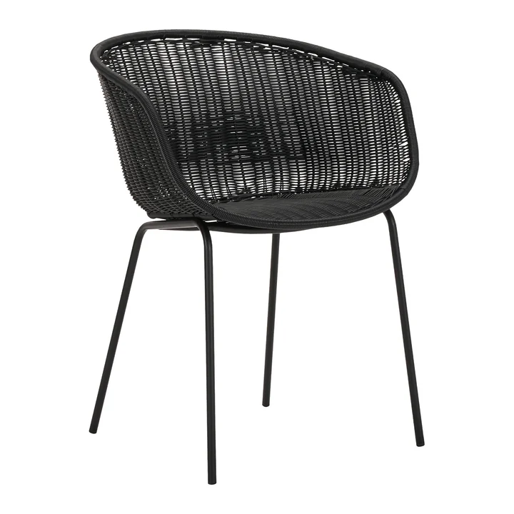 House Doctor - Hapur Wicker chair, black
