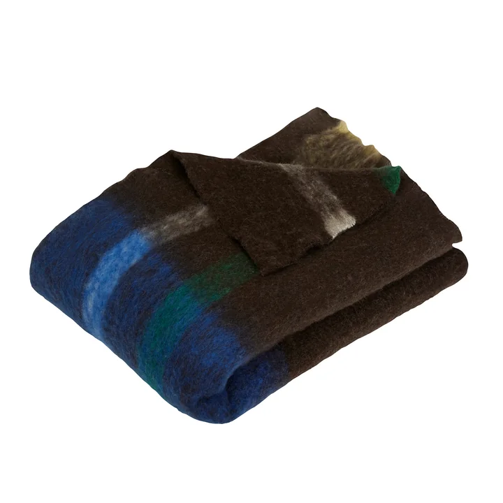 Graphic Blanket 140 x 200 cm, brown / multicolor from Hübsch Interior