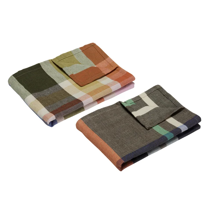 Playful Tea towel, multicolor (set of 2) from Hübsch Interior
