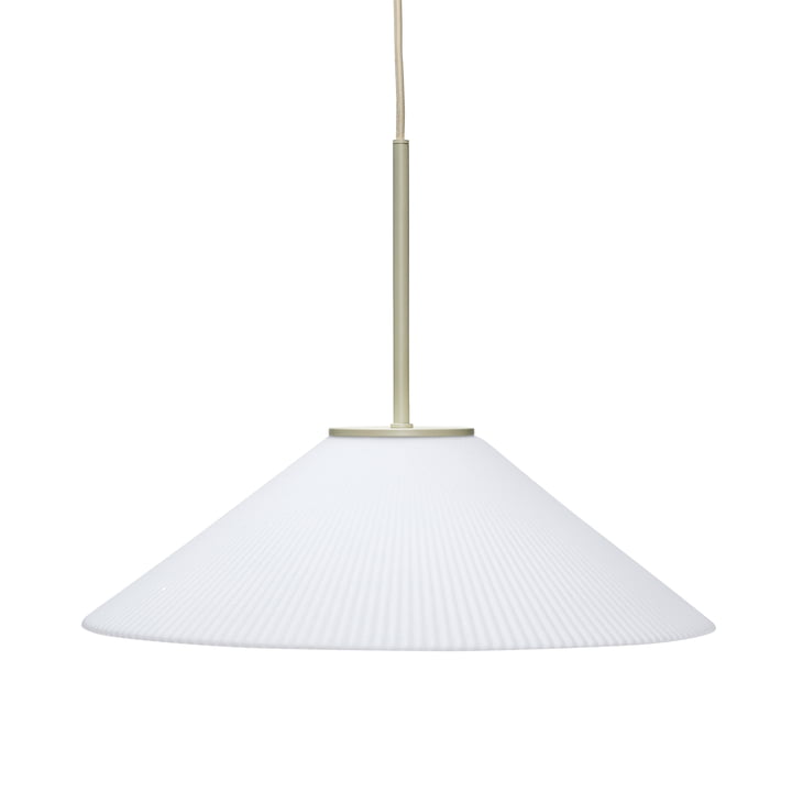 Solid Pendant lamp, sand / white from Hübsch Interior