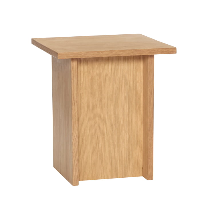 Straight Side table, natural oak from Hübsch Interior