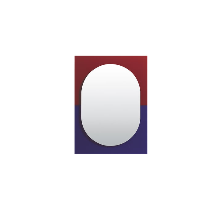 Wander Mirror, 67 x 90 cm, purple / reddish brown from Petite Friture